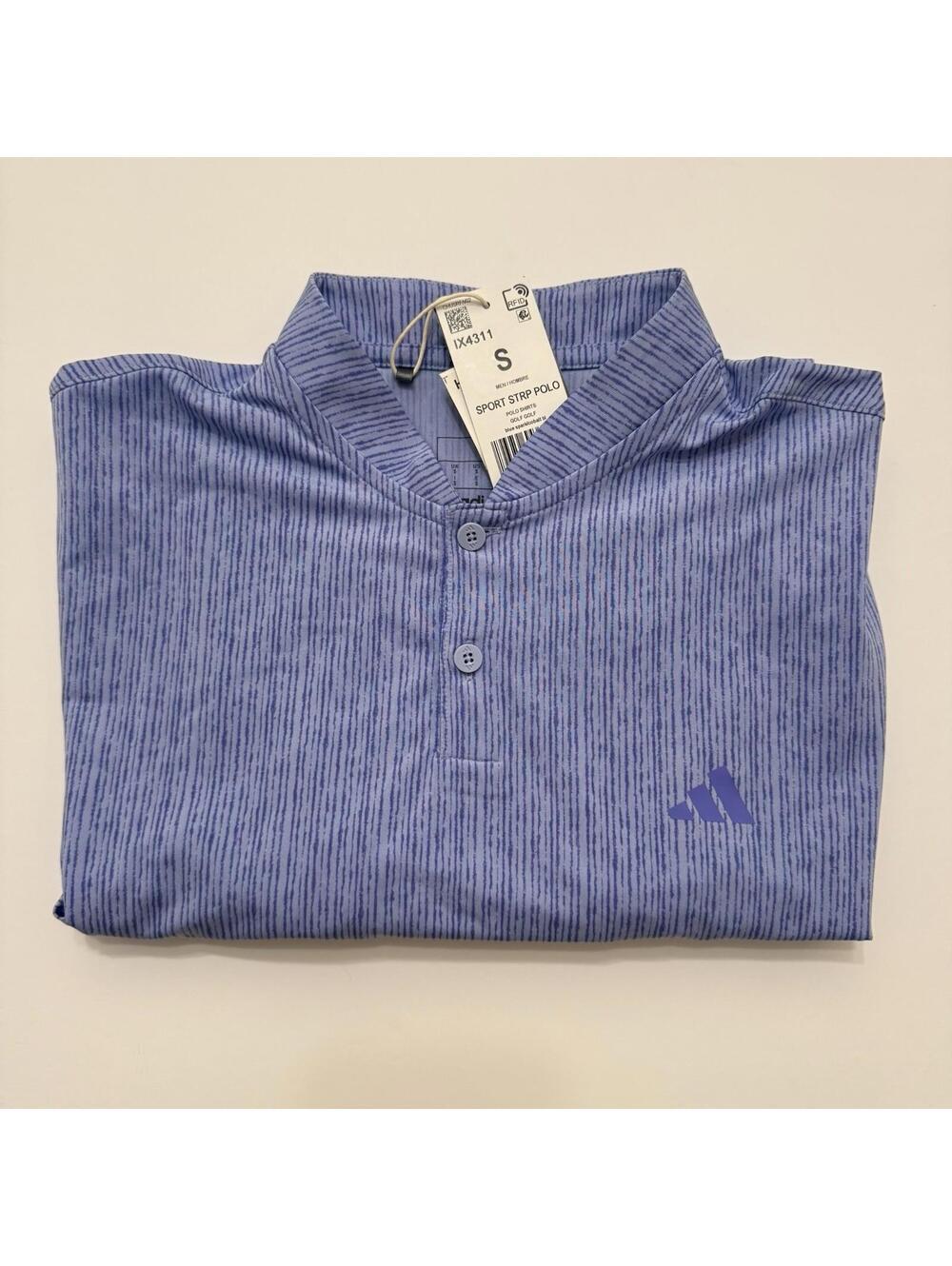 Adidas Golf Ult 365 Sport Polo Shirt Mens Size Small SS IX4311 Blue Striped $70